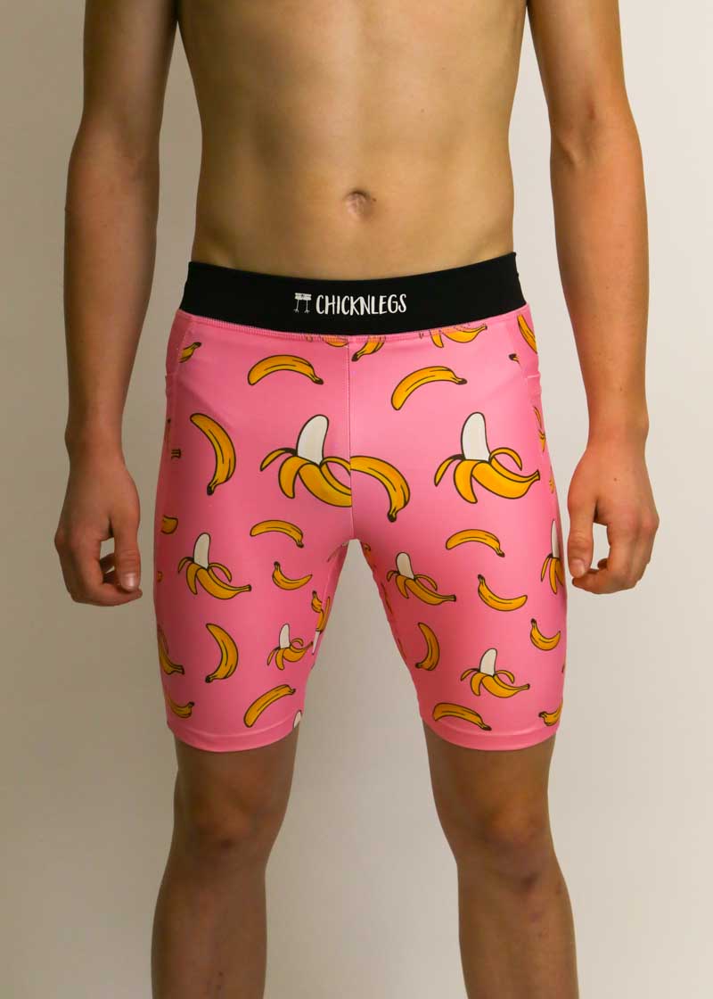 Men's Pink Bananas 2 Split Shorts – ChicknLegs