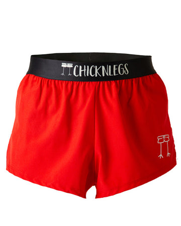 These shorts are from Chicknlegs as the men's 2 in split running shorts as the red design, as a ghost image. These bright red shorts are great for holidays such as valentines day, christmas and various others.