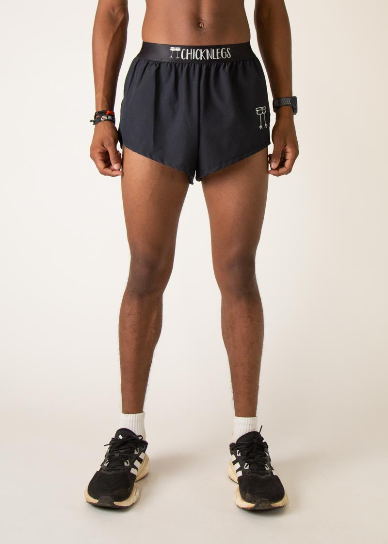 Split running shorts on sale