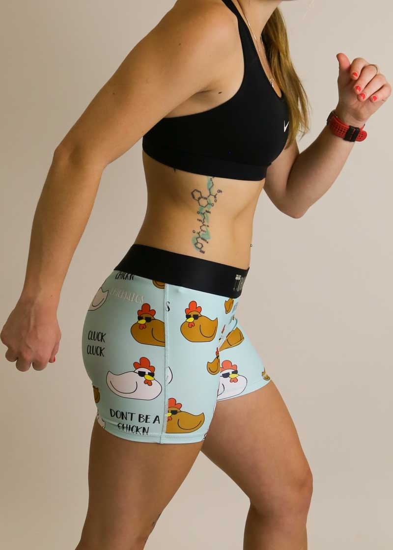 Women's Swaggy Chickns 3 Compression Shorts