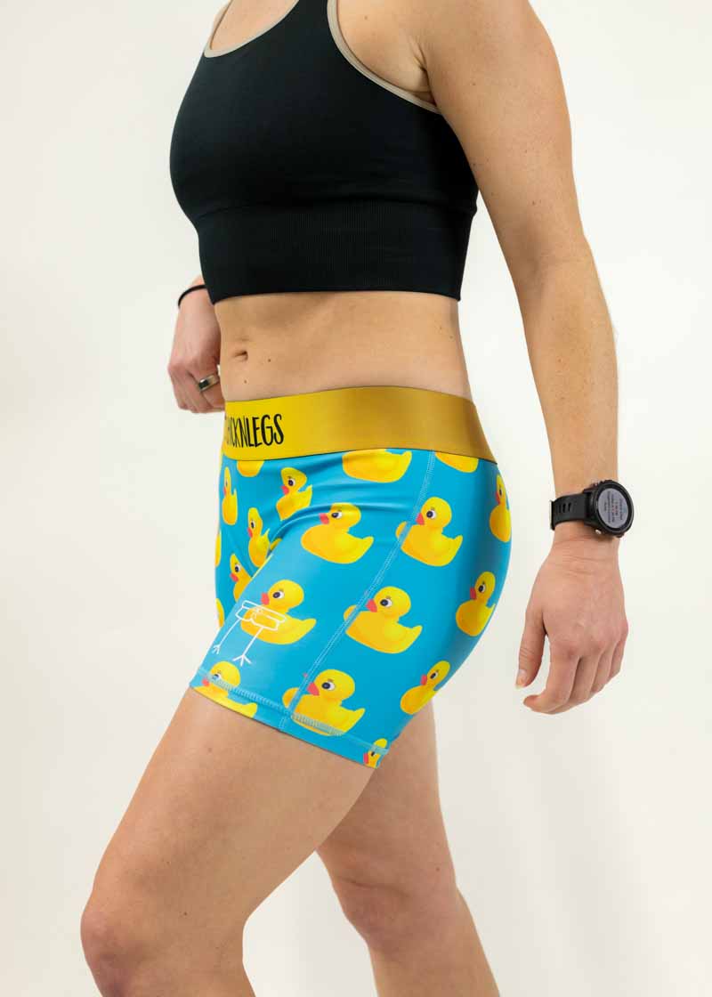Women's Training Loose Shorts in Military Duck