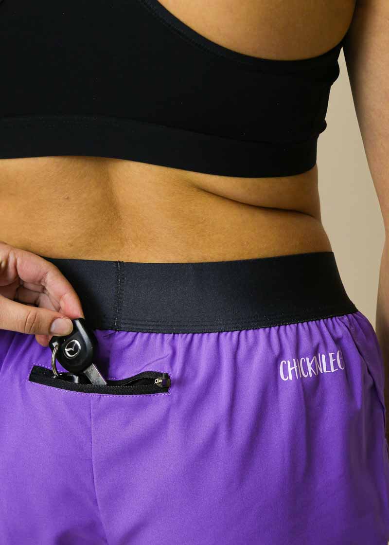 Purple sports shorts best sale