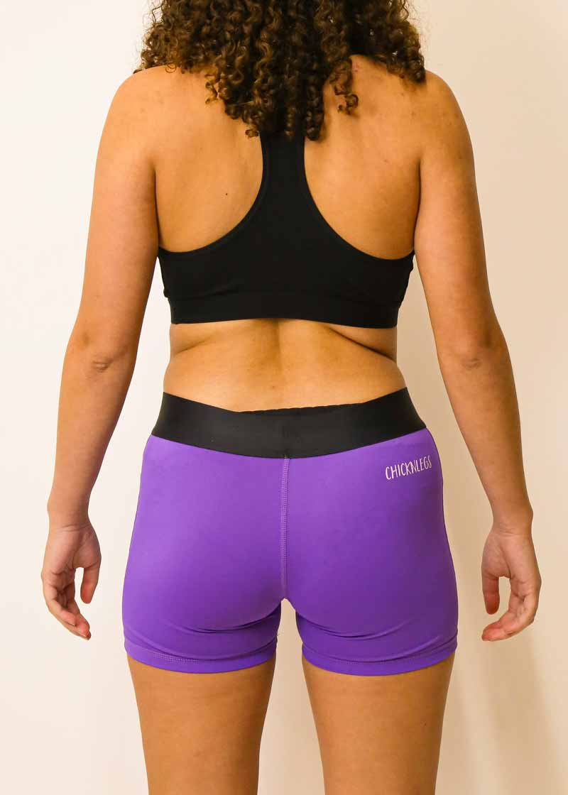 Purple clearance compression shorts