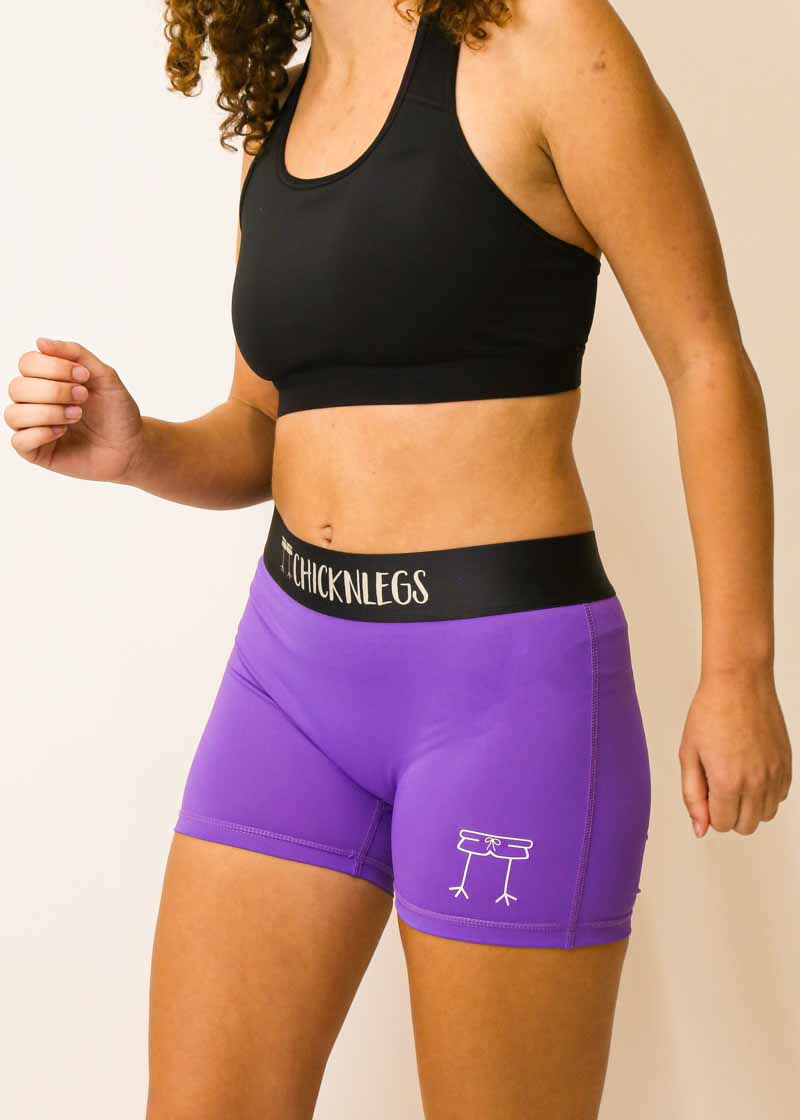 Women's Red 3 Compression Shorts
