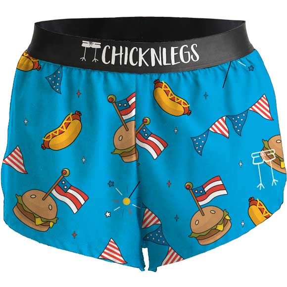 chicknlegs mens 2 inch ghost image split shorts cookout