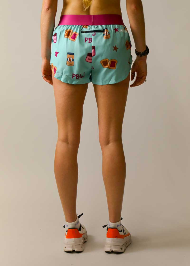 Women's Chocolate Chip Cookies 1.5 Split Shorts  Split running shorts,  Running shorts, Running shorts women