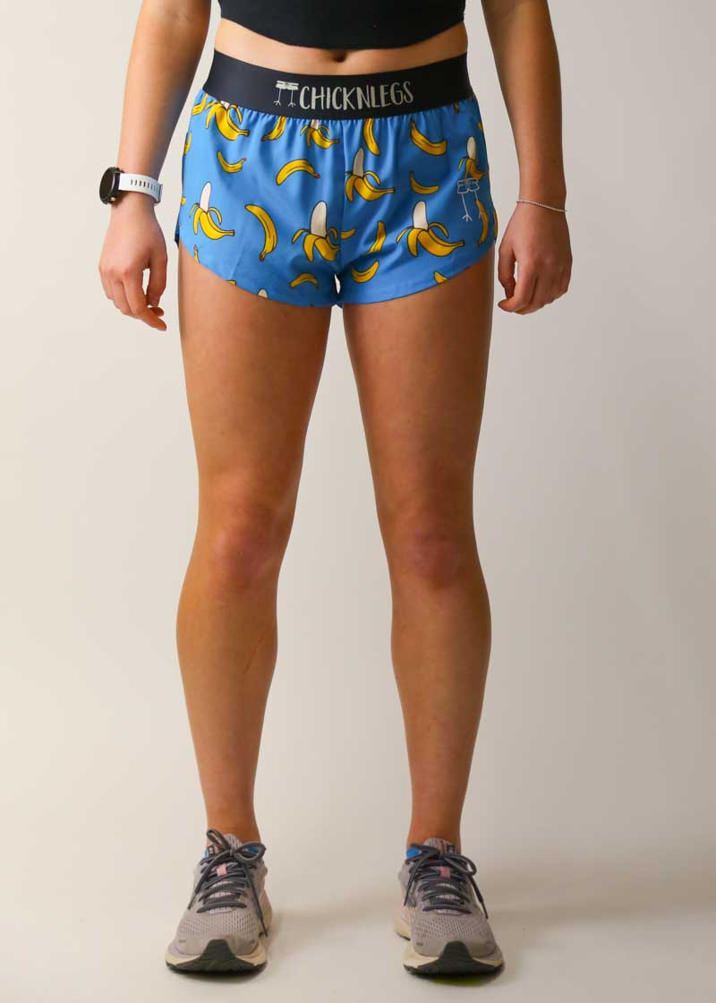 Women's Blue Bananas 1.5 Split Shorts – ChicknLegs