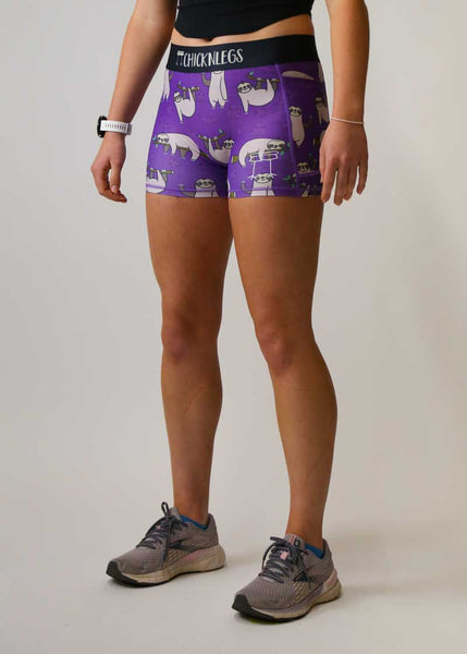Women's Sloths 3 Compression Shorts – ChicknLegs