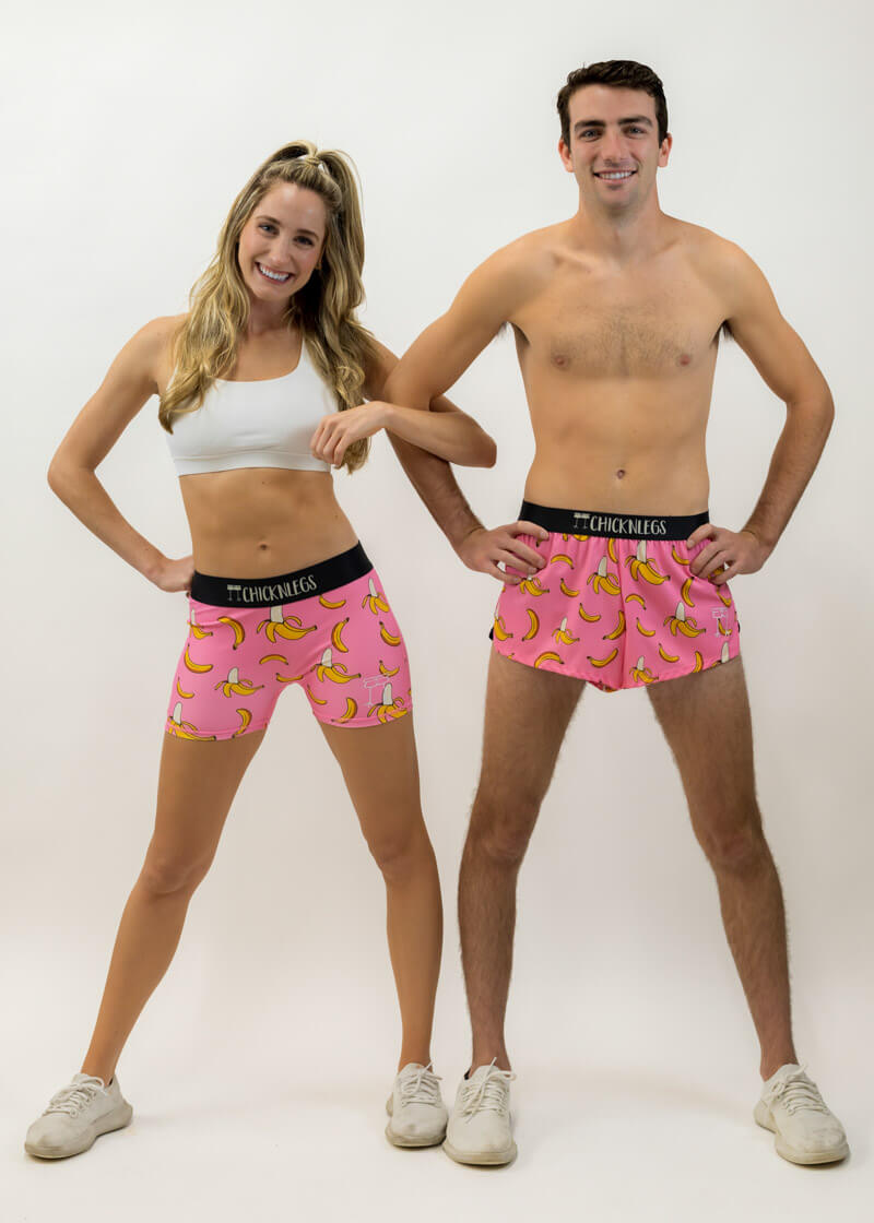Women's Pink Bananas 3 Compression Shorts – ChicknLegs