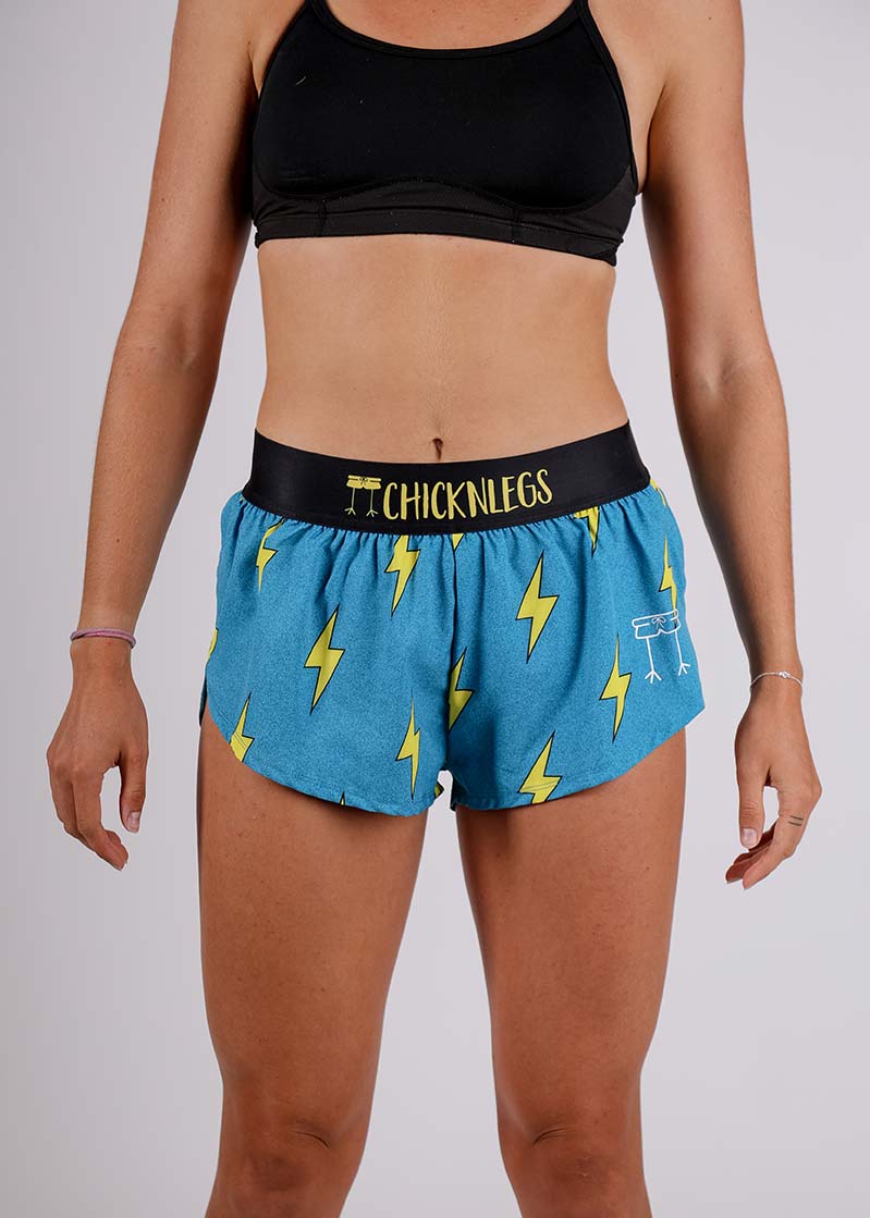 Women's Heather Grey 1.5 Split Shorts – ChicknLegs