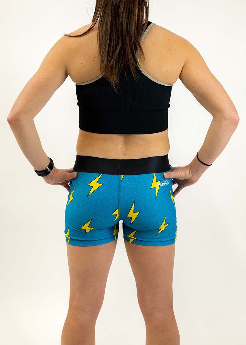 Blue deals shorts womens