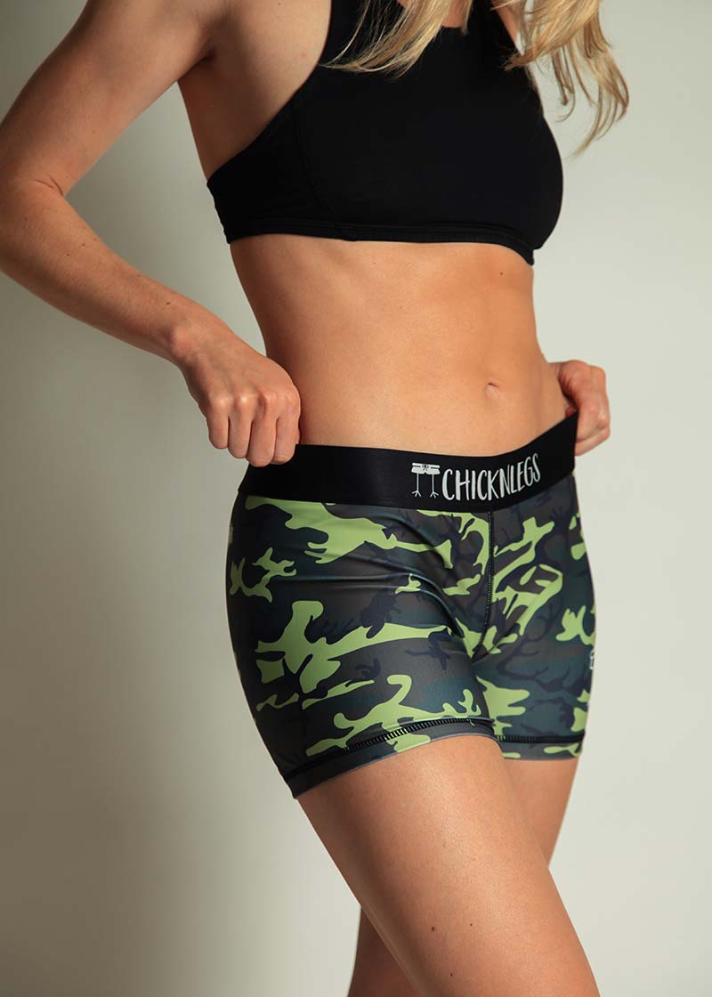 Camo store workout shorts