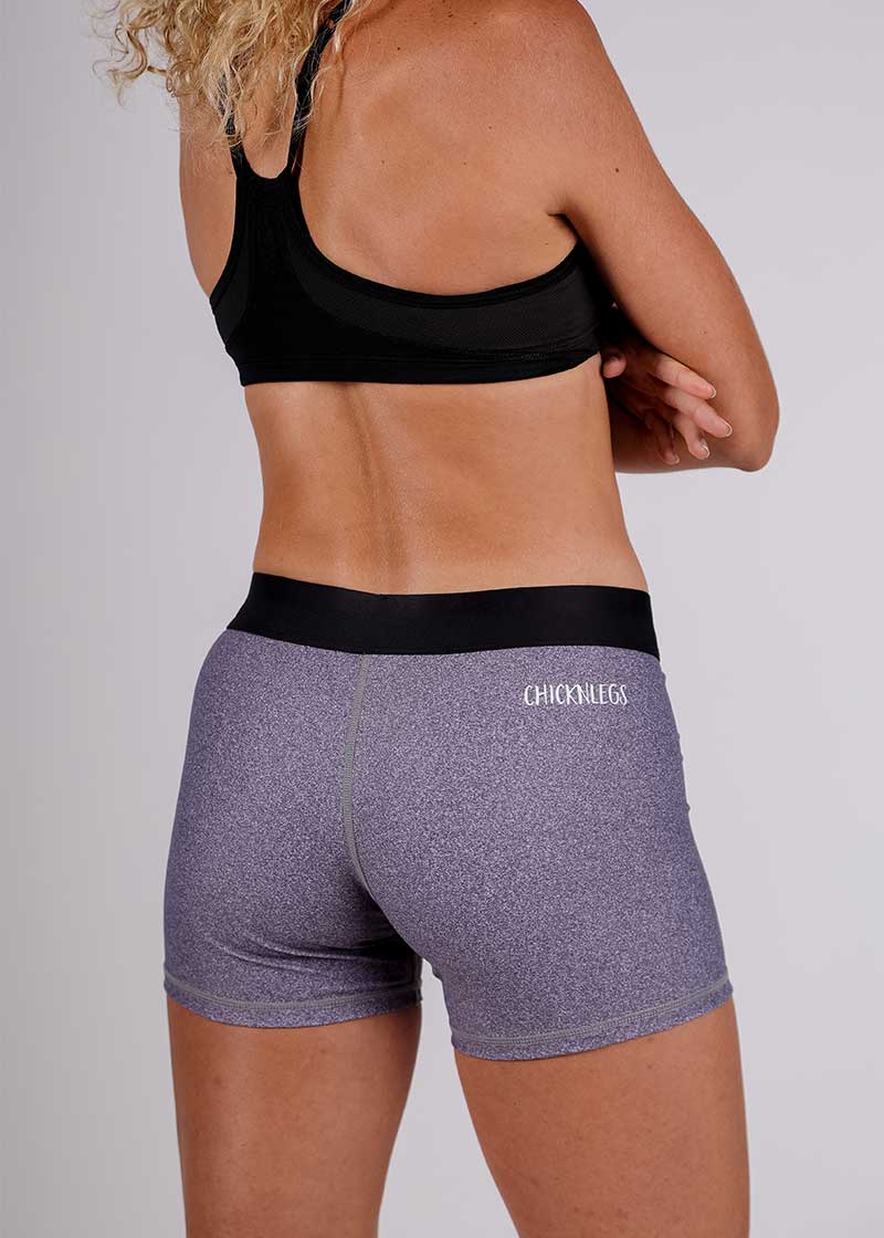 Lycra Sport Compression Gym Shorts in Heather Grey cotton-lycra.Heather  Grey cotton-lycra