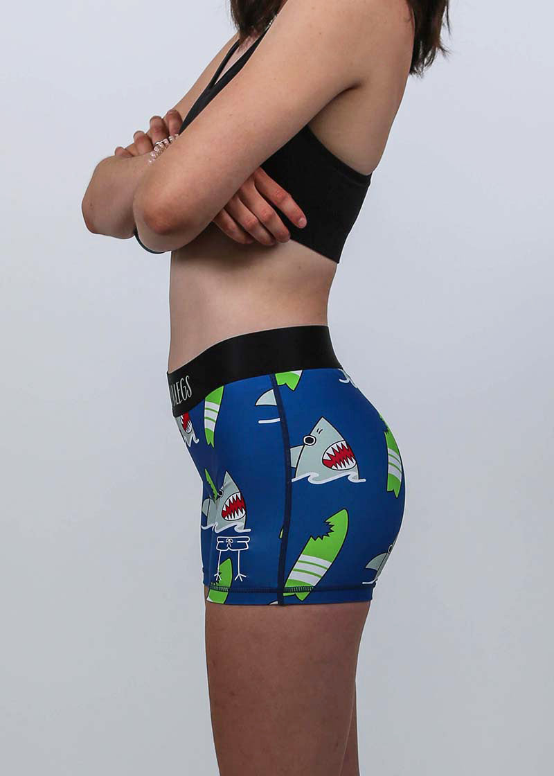 Women's Blue Bolts 3 Compression Shorts – ChicknLegs